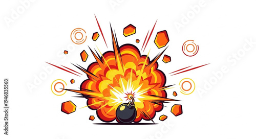 Explosion Fire Blast Energy.