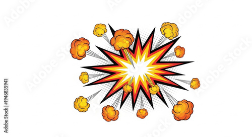 Explosion Fire Blast Effect.