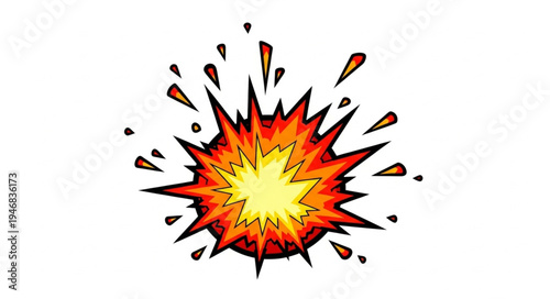 Explosion Fire Blast Effect.