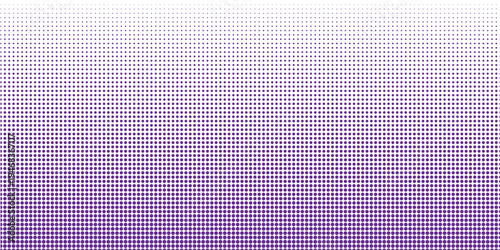 Abstract purple halftone dots gradient background with circles pattern for modern pop art design. vector illustration