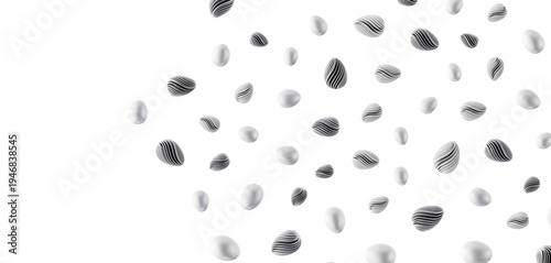 Abstract shapes floating on...