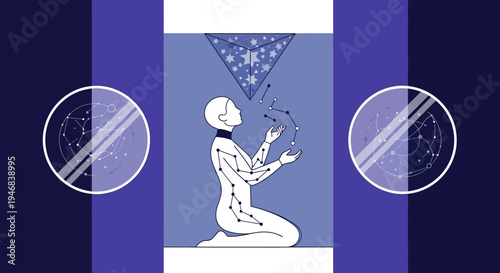 Human Anatomy Constellation Connection, Cosmic Energy Flow, Spiritual Enlightenment