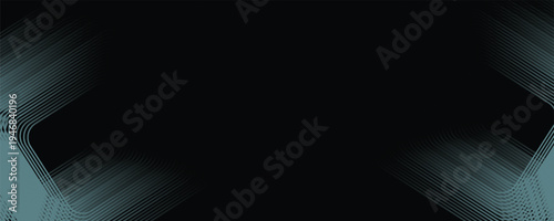 abstract background with waves for background with lines, element for design isolated on black, black and blue.