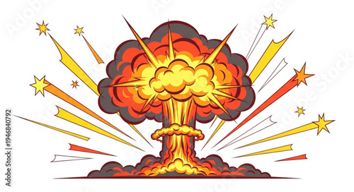 Explosion Fireworks Nuclear Blast.