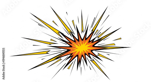 Explosion Fire Spark Effect.