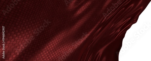 Close-up of elegant red fab...