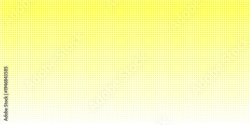 Abstract yellow halftone dots gradient background with circles pattern for modern pop art design. vector illustration