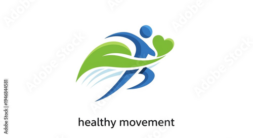Healthy Movement Logo Symbolizing Fitness and Well-being.