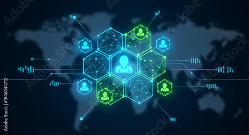 Global Network of People Connected Digitally.