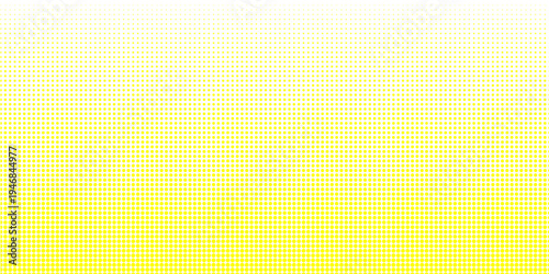 Abstract yellow halftone dots gradient background with circles pattern for modern pop art design. vector illustration