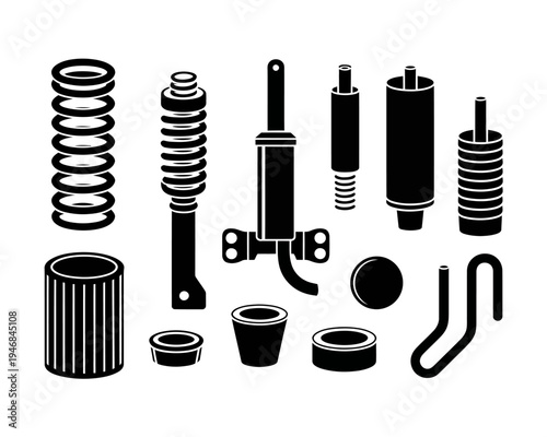 Car suspension parts and accessories for vehicles  shock absorbers and springs