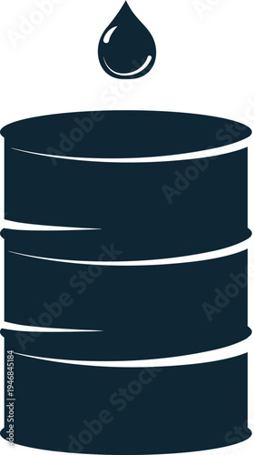 oil barrel isolated on white