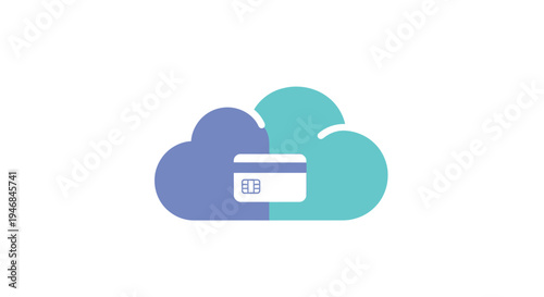 Cloud with a credit card.