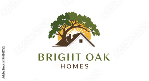 Bright Oak Homes Real Estate Logo 1.