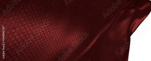 Close up of burgundy fabric...