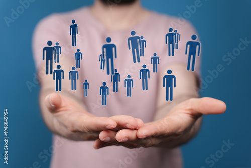 Concept image of a person h...