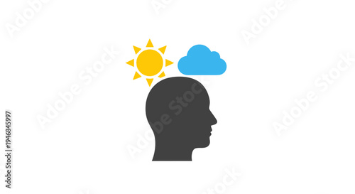 Black silhouette of a human head.