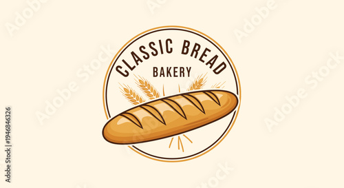 Classic bread bakery logo design 1.