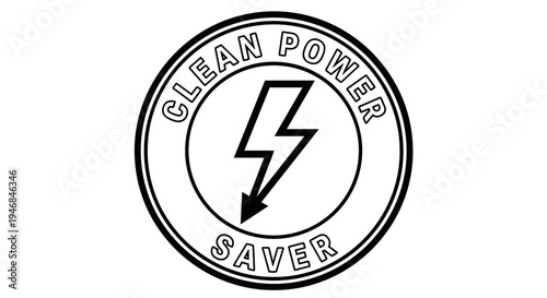 Clean Power Saver Energy Logo Design.