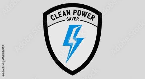 Clean Power Saver Logo Design.