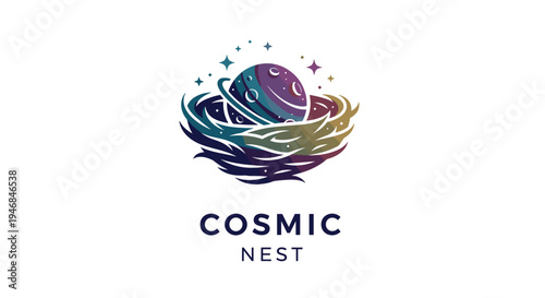 Cosmic Nest Logo Design Concept.