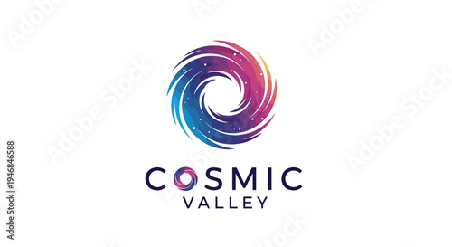 Cosmic Valley logo design.