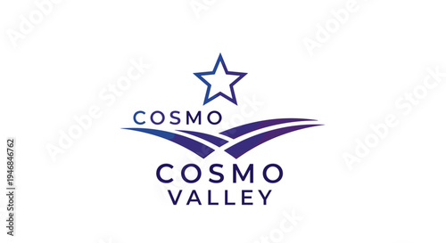 Cosmo Valley company logo design.