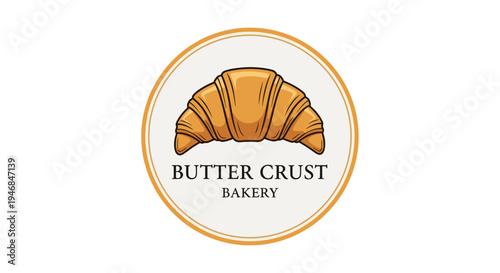 Croissant pastry bakery logo design 8.