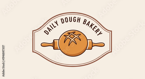 Daily Dough Bakery Logo Design.