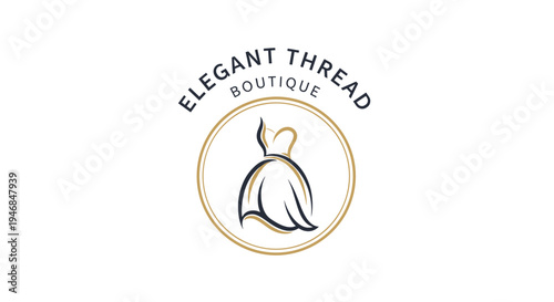 Elegant dress hanging on a hook.