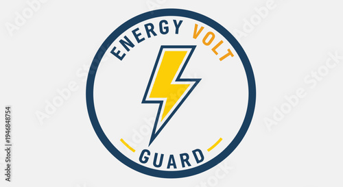 Energy Volt Guard Lightning Bolt Logo.