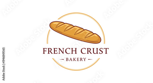 French crust bakery bread logo mark.