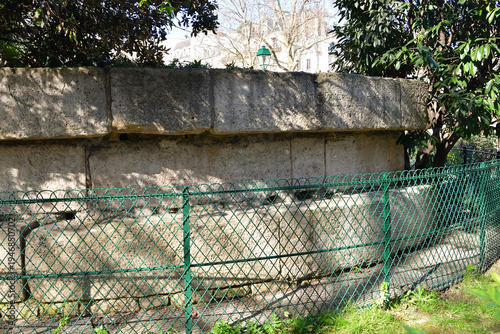 Konstfotografi Remains of the Bastille at Square Henri-Galli, Paris, France, March 10, 2026