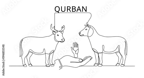 Qurban Eid al Adha Sacrifice Muslim Holiday Islamic Animal Offering