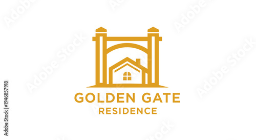 Golden Gate Residence Logo Design.