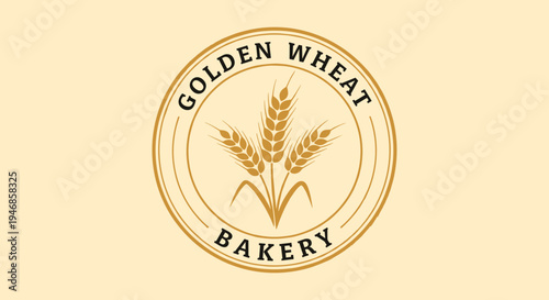 Golden Wheat Bakery Logo Design 3.