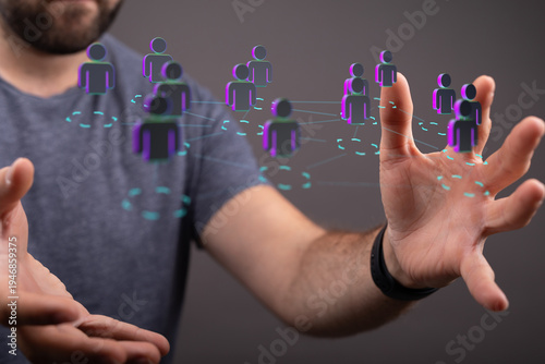 Digital concept of a person...
