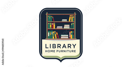 Library Home Furniture Bookshelf Design.