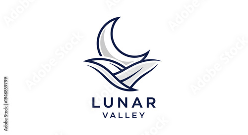Lunar Valley logo with crescent moon 1.
