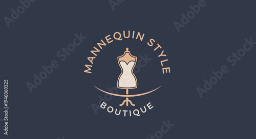 Mannequin Fashion Store Boutique Logo.