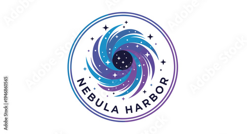 Nebula Harbor Logo Design Concept.