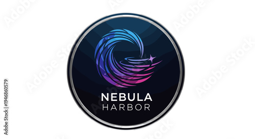 Nebula Harbor logo design.