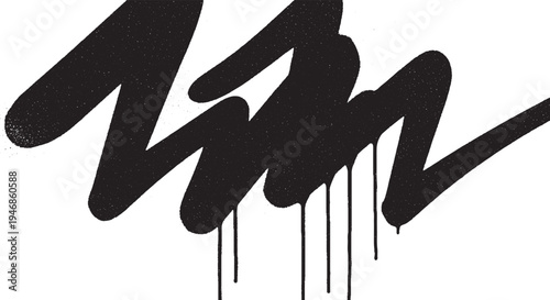balck deep paint drips garffiti 