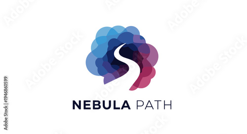 Nebula Path logo design.