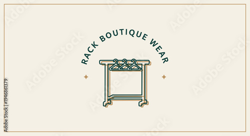 Rack with clothes on it.