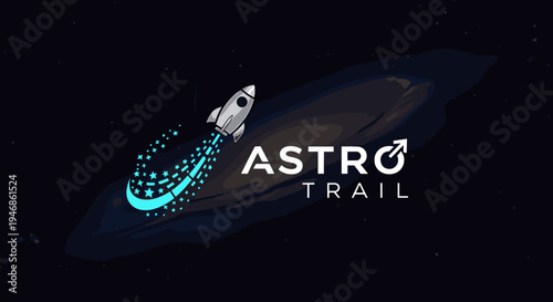 Rocket Ship Blasting into Space 1.