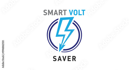 Smart Volt Saver Electricity Logo Design.