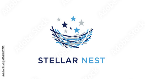 Stellar Nest Logo With Stars.