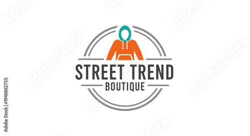 Street Trend Boutique Fashion Logo Design.