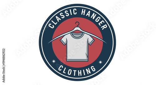 T shirt on a hanger logo.